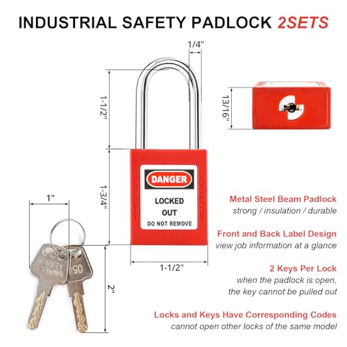 Young Dance ZFSGS001 Gate Valve Lockout And Safety Padlock, 1Set, Hose Bib Lock For Outdoor Faucet Knob/Water Spigot/Propane Tank thumb #6