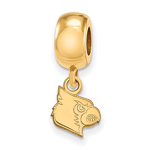 Louisville Bead Charm Extra Small (3/8 Inch) Dangle (Gold Plated)