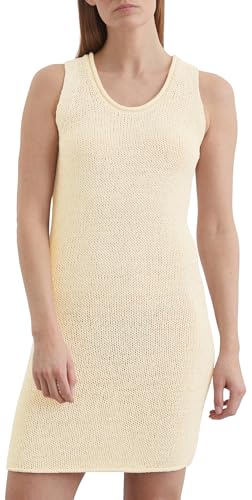 Robe en tricot Marc O'Polo sans manche slim fit blanc cassé
