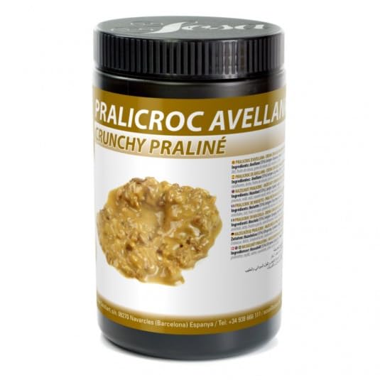 SOSA Pralicroc de avellana - Praliné de avellana acompañado de crujientes trozos de barquillo - Bote 1.25kgs