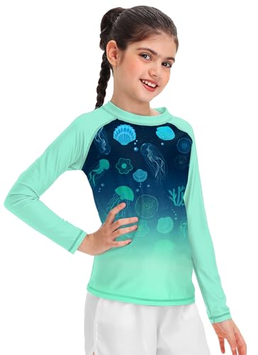 Image of Remimi Unisex Kids Rash Guard Long Sleeve SPF 50+ Tie Dye Sun Shirt 3-12 Years