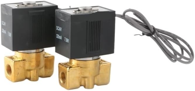VX2120 G1/8 1/4 3/8 Brass Solenoid Valve 2 way 2 position Air Steam Water Valve Normal Close Type(VX2120 06 G1-8,DC12V_1PC)
