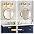 Bathroom Light Fixtures Gold Vanity Light 3 Light Wall Sconces Lighting Brushed Brass Lights with Clear Globe Glass Shades Bath Wall Lamp for Mirror Kitchen Living Room Bedroom Hallway