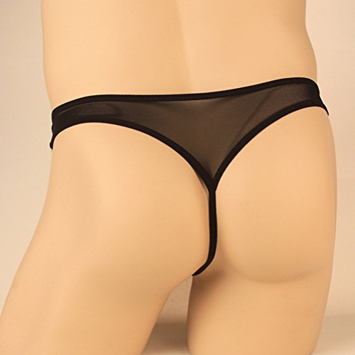 Men's 4 Styles Pack Mesh Thongs Lingerie Breathable Briefs Sexy Underwear See-Through Hot Underpants for Boyfriend Husband3