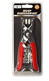 Snap Fastener Tool - with 108 Snaps Designed for Setting Back Pieces Without Having to Cut Holes in Material-Rubber Tips Help Keep Studs&Backs in Place for Centering&Crimping