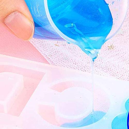 10 vasos medidores de silicona 30 ml reutilizables miniatura 5