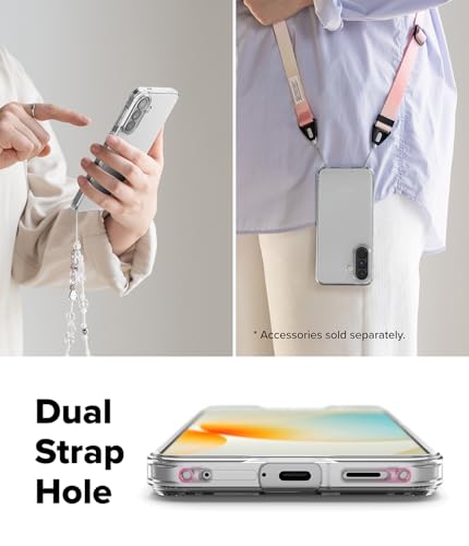Image of Ringke Fusion for Samsung Galaxy A57 [Scratch Resistant Hard Back] Slim Transparent Protective Cover with Shockproof Case Back Cover - Matte Clear