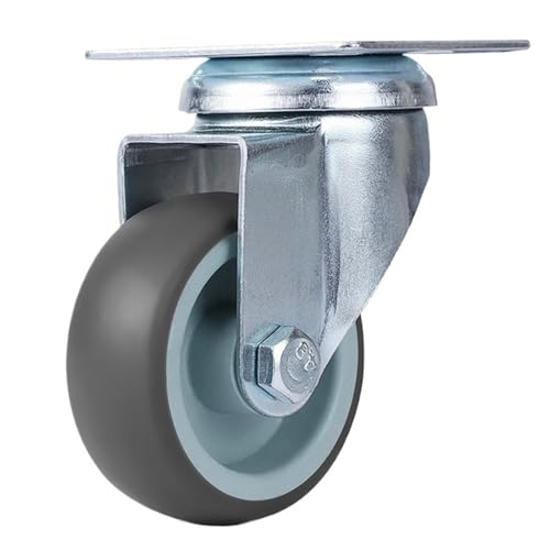 Roues de meubles en TPR souple NAIERDI, lot de 12 roulettes pivotantes de 2 pouces pour chariot
