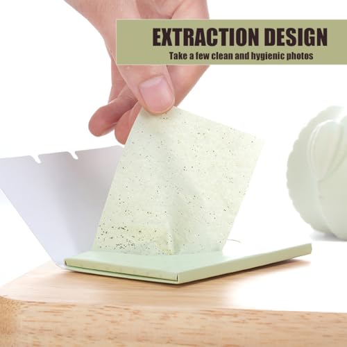 WHYCNJL 4 Stück Gesichts-Löschpapier Set 400 Pcs Blottpapier Für Fettige Hautpflege Blotting-Papiere Natürliche Ölabsorbierende Blätter Öl-Löschpapier Gesicht Blotting Papers Face Oil Blotting