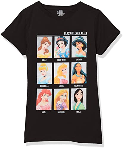 Disney Little, Big Princesses Class of Ever After Color Girls Short Sleeve Tee Shirt