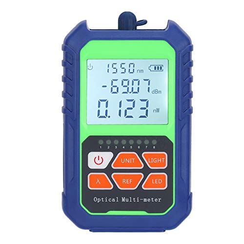 Probador de cable de red Medidor de fibra óptica Herramienta de probador de fibra óptica Mini medidor de potencia óptica Probador de cable óptico Medidor de potencia óptica de fibra para Cover
