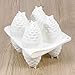 OUNONA 8 Lattices Pine Cone Shaped Silicone Mold Baking Tools for Cakes Mousse Ice Cream Chocolate