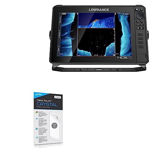 BoxWave Screen Protector Compatible with Lowrance HDS-12 Live - ClearTouch Crystal (2-Pack), HD Film Skin - Shields from Scratches