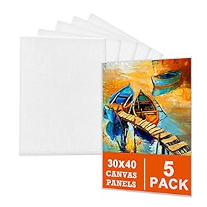 Mokani CP-A Malkarton Leinwand Set 30x40 cm 5er Pack