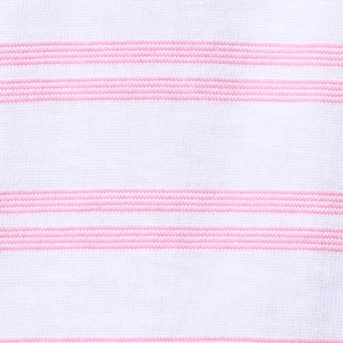 Image of Park Avenue Men's Cotton Polyester Blend Stripe Pattern Slim Fit Rib Collar Polo Neck Half Sleeve Casual T-Shirt