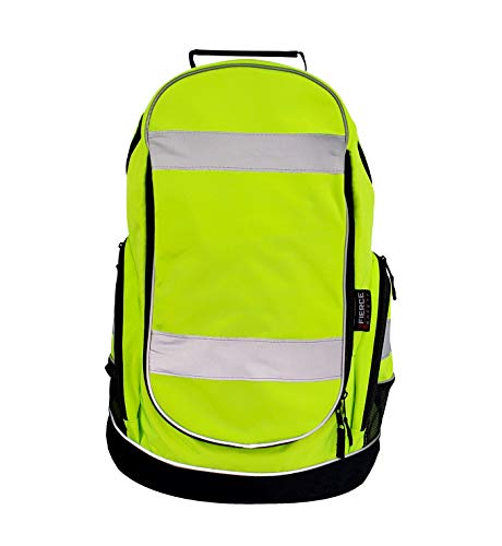 Fierce Safety AC400H High Vis Green Comfort Backpack