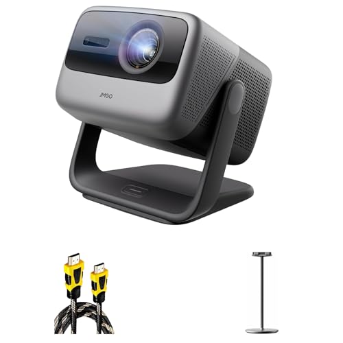 Image of JMGO N1S Ultimate Triple Laser 4K Projector with Floor Stand& HDMI Cable