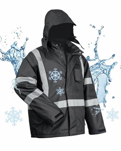 toolant High-Visibility Safety Jackets for Men - Waterproof