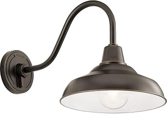 Kichler 49990OZ Pier Outdoor Wall Sconce, 1-Light 100 Watts, Olde Bronze