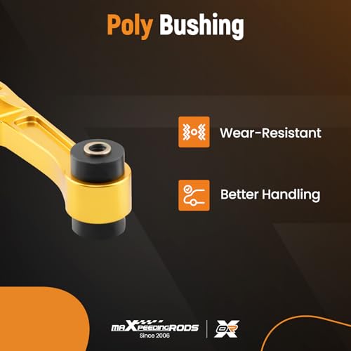 maXpeedingrods Front Lower Forward Control Arms for Nissan 350Z Z33 2003-2009, for Infiniti G35 2WD 2003-2007, Gold - Image 4