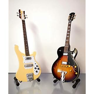 Chris Squire & Steve Howe Ensemble de guitare miniature - Les Beatles, Paul McCartney, John Lennon, RIngo Starr, George Harrison Chris Squire & Steve Howe Ensemble de guitare miniature – Image 2