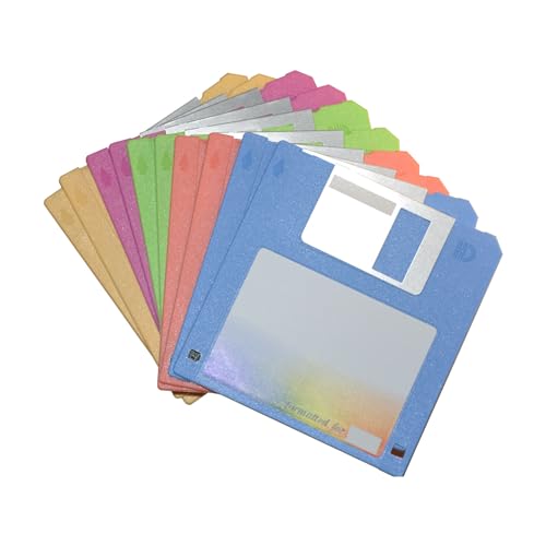 YEY Floppy Disk - 3.5 1.44Mbps Floppy Disks for Data Storage(10-Pack)(Disk Colours are Issued at Random