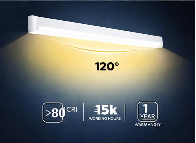Image of Polycab Neo Slim LED Batten 20W (2 Ft) Cool White | Ultra Slim, 120 Wide Beam, 25,000 Hours, 4kV Surge Protection (pack of 1)