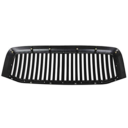 Spec-D Tuning Black Hood Grill Grille Compatible With Dodge Ram 1500 2500 3500 2006-2008 #TOP2