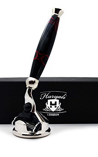 3 Edge Shaving Razor With Cone Shaped Razor Stand Beard and Mustache Shaving Kit Perfect Set For Men