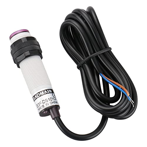 Baomain Photoelectric Sensor Switch E3F-DS10Y2 NC AC 90-250V 400mA 10cm Detection Infrared Ray CE