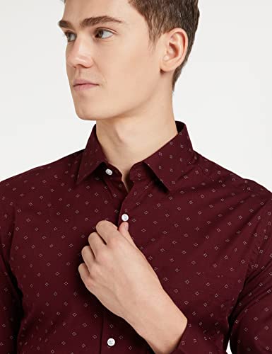 Image of Diverse Men's Cotton Printed Full Sleeve Regular Formal Shirt