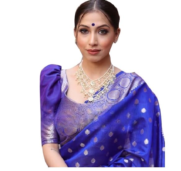 Avantika Fashion Women's Kanjivaram Pure Silk Banarasi Sarees With Blouse Piece