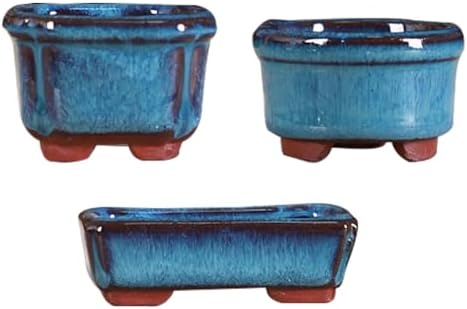 3pcs Small Pot Clay Ceramic Pottery Planter with Drainage Hole,Cactus Flower Nursery Terra Cotta Pots,Plant Lover Gifts for Women Mom Coworker Home Office Decor image 2