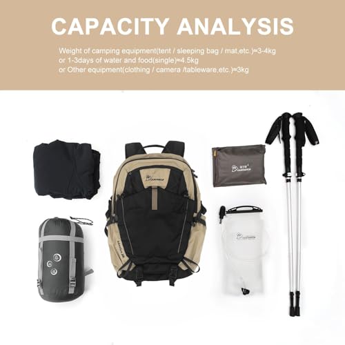 Image of MOUNTAINTOP 30L Hiking Backpack,Men Women Camping Backpack,Lightweight Trekking Travel Backpacks for Climbing Skiing Cycling