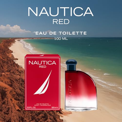 Image of Nautica Red Eau de Toilette for Men | Aromatic Fragrance | Long-Lasting | 100ml