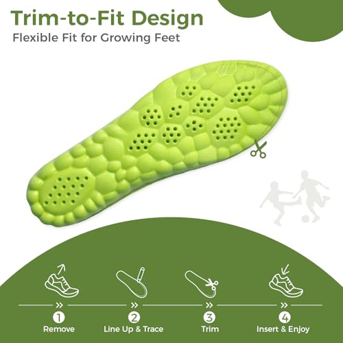 Plantillas de espuma viscoelástica para niños con soporte acolchonado miniatura 3