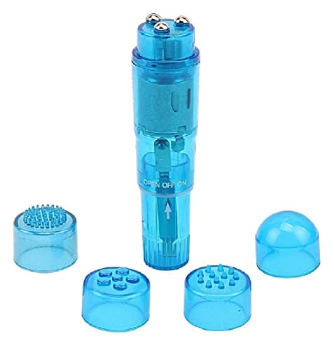 Finever Mini Beauty Facial Massage Toy Portable Travel Massager Tool for Head Eyes (1Pk Blue)