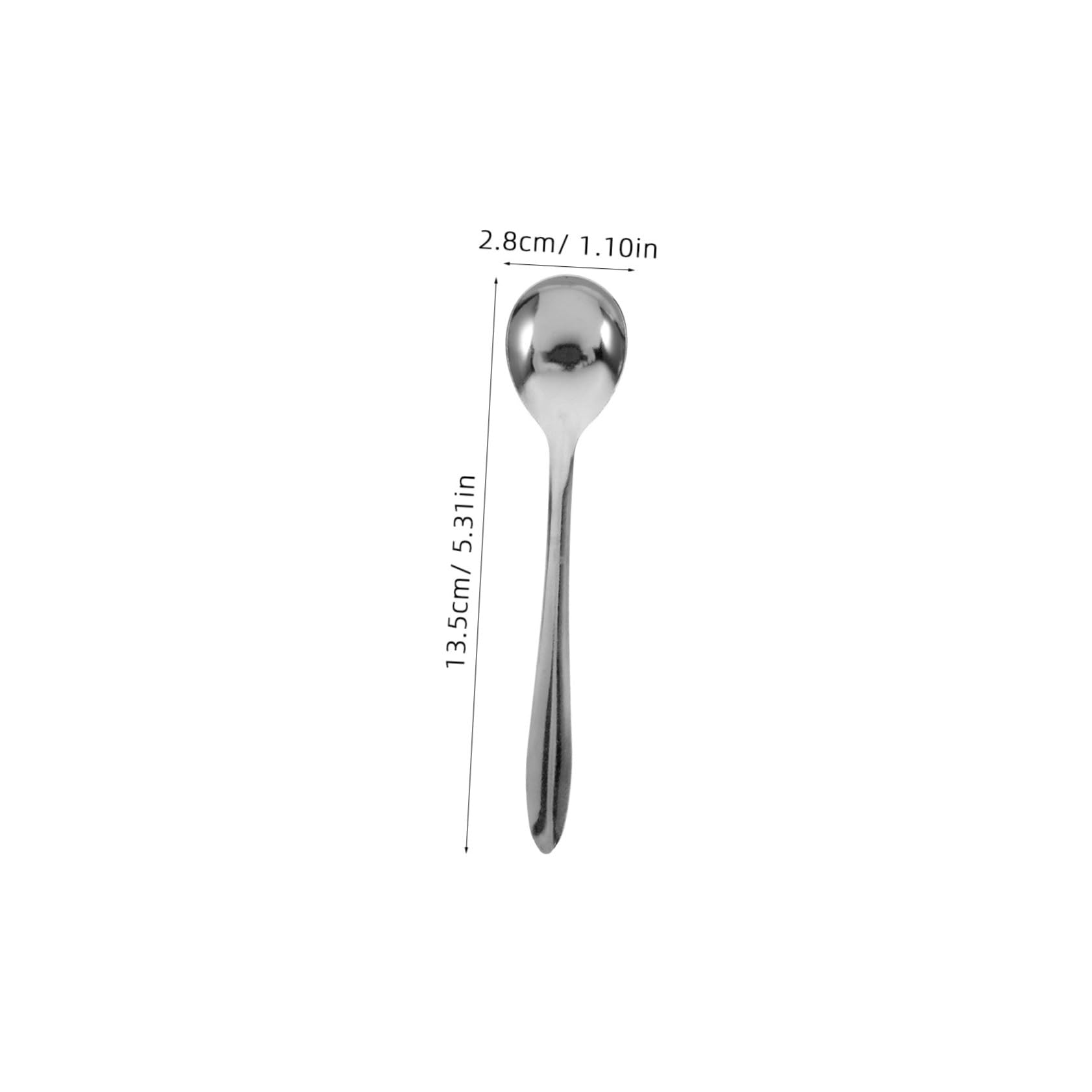 Cabilock 100 pièces Cuillères Café Inox Mini Cuillères Mélange Dessert Service Inox pour Thé et Café Vaisselle Professionnelle Lave-vaisselle