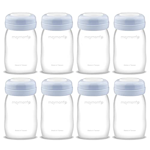 Maymom Wide Neck Breastmilk Collection n Storage Bottle 5.4 oz; Re-markable SureSeal Disc. Fits Spectra S2 Spectra S1 Spectra 9 Plus.
