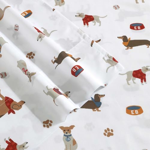 Image of Eddie Bauer Kids - Twin Sheet Set, Ultra-Soft Microfiber Bedding with Fully Elastic Fitted Sheet, Kids Bed Set with Pillowcase, Easy Care Bedding (Buddy and Friends)