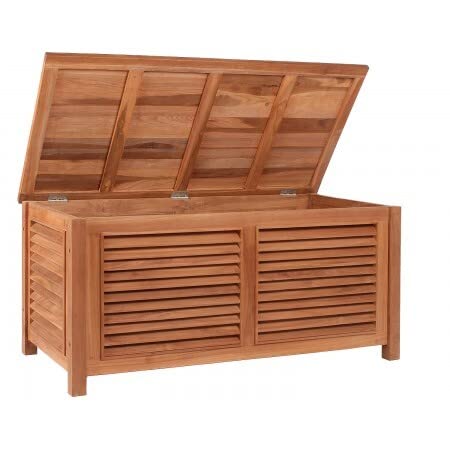 Mr. Deko Teak Aufbewahrungsbox Grande II - Teak - Box - Truhe - Aufbewahrungsbox - Kiste - Outdoormöbel - Teakholz - für… – Bild 3