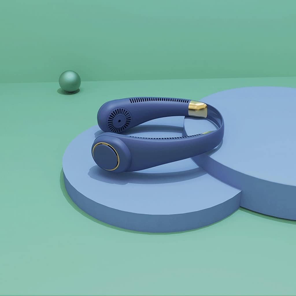 Ventilador Vertical de Cuello Ajustable de 3 velocidades, Ventilador sin aspas con Carga USB, Ventilador Colgante sin Hojas con Carga USB, Salida de Aire circundante Ajustable de 360°