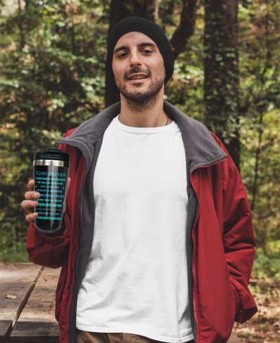 Cvroy Brother Gifts Tumbler - Birthday Gifts For Brother - Funny Brother Gifts From Sister/Brother Coffee Mug - Best Brother Birthday Gift Ideas Cup - Gift For Brother From Sister Tumblers 15Oz 1Pc #TOP1
