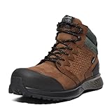 Timberland PRO Men's Reaxion Mid Composite Safety Toe Waterproof Industrial Hiker Work Boot, Brown/Green-2024 NEW, 10.5M