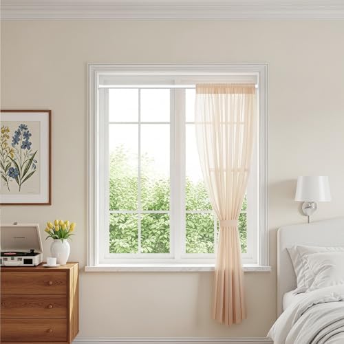 Image of MEXAU White Tension Curtain Rods18 to 36 Inch,Small Curtain Rods No Drilling,Short Tension Rod,Adjustable Spring Rod for Windows,Door,Closet (Pack of 2)