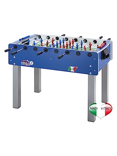  Calciobalilla Roberto Sport Bomber Blu Aste Rientranti con Palline