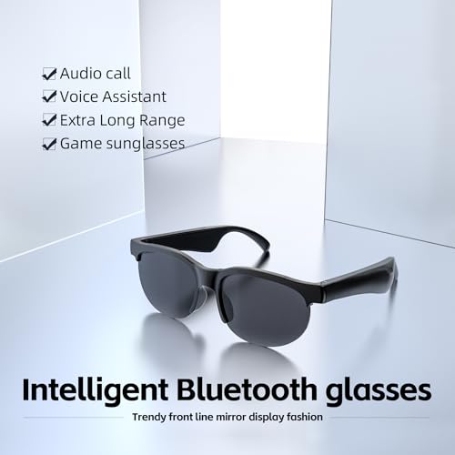 Image of Smart Glasses with Bluetooth Speaker,Indoor /Outdoor Sunglasses for Men Women,Voice Control