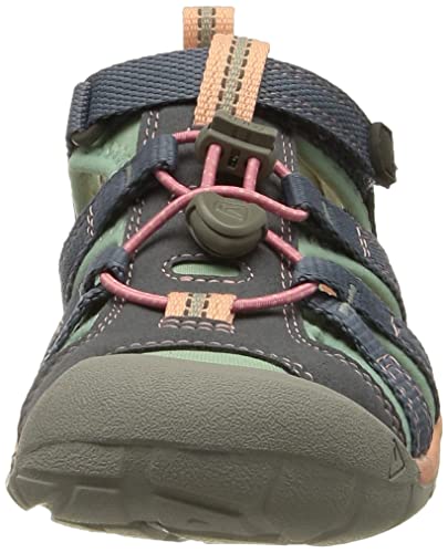 Keen Big Kid's Seacamp 2 Cnx Closed Toe Sandal, Flint Stone/Ocean Wave, 4 Bk (Big Kid's) Us #TOP1