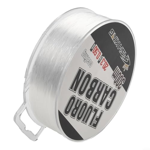 Línea de pesca transparente de fluorocarbono, 300 m, líneas de pesca transparentes de 0,3 a 0,5 mm, línea de fibra de carbono (0,5 mm)