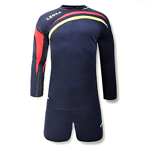 LEGEA Kit Trondheim ML KIT6040 Unisex Adulto, Azul, XL